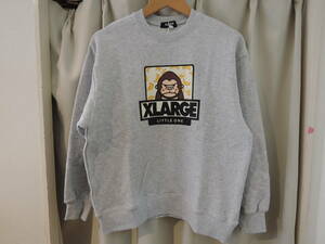 X-LARGE エクストララージ XLARGE Kids バナナファニーゴリラ トレーナー グレー サイズ140センチ キッズ 最新人気品 