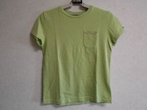 ★バーバリーブルーレーベル★半袖ポケット付きＴシャツ＊黄緑＊sizeＭ