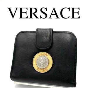 GINANNI VERSACE ヴェルサーチ 折り財布 メデューサ レザー