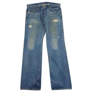 HYSTERIC GLAMOUR ヒステリックグラマー 0214AP02 ヴィンテージ加工 5ポケット スタッズ ボタンフライ デニムパンツ ジーンズ 34【中古】