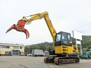 林業機械 住友建機 SH120-7 2018年 12,485h 選木仕様 ハイキャブ 5本配管 グラップル ストレートブーム