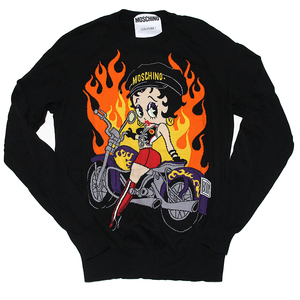 モスキーノ ベティちゃん バイク ファイアー ニット セーター XS MOSCHINO bettyboop