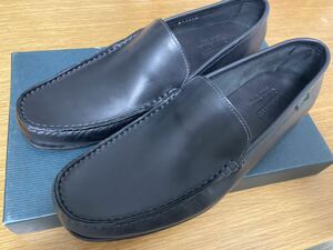 新品未使用Paraboot◆Argeles/196012/ローファー/UK8.5 BLK/レザー黒ブラックビジネスシューズ REGAL 本革 革靴 スリッポン パラブーツ