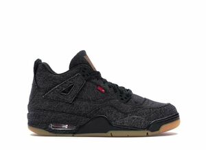 LEVI’S × NIKE AIR JORDAN 4 BG "BLACK DENIM"(タグ：のみ) 24cm AQ9103-001-R