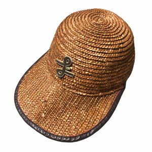 LRG Straw Hat ベースボール キャップ 59.5cm ハット ブラウン 茶 エルアールジー ビンテージ