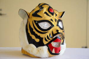 初代タイガーマスク 後期牙付き マスク プロレスマスク ロペス製 ヴィンテージ 当時物