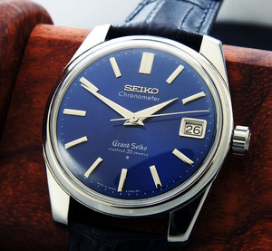 GRAND SEIKO グランドセイコー CHRONOMETER 43999 Steel Blue Dial メンズ 手巻き(美品、OH済み ) / 37mm