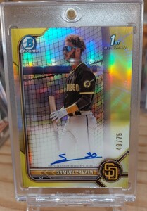 Bowman Chrome2022 Samuel zavala yellow Refractor