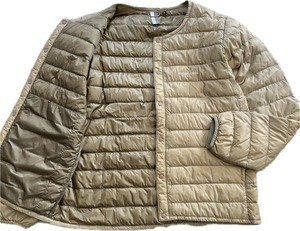 【未使用級】mont-bell×B:MING by BEAMS Superior Down Round Neck Jacket モンベル×ビームス スペリオダウンジャケット 800FP キャメル