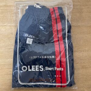 L OLEES ショートパンツ 紺 赤2本ライン 体操服 短パン 学販品