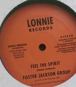 FOSTER JACKSON GROUP Feel the sprit 12　再発盤　MURO レアグルーヴ　メロウ Disco