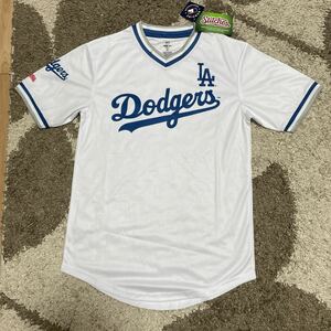 新品未使用 ロサンゼルス ドジャース ユニフォームTシャツ メンズUSサイズS Dodgers MLB公認 Stitches製 大谷翔平 