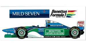 ステッカー　F1 1994 マイルドセブン・ベネトン・フォード　ミハエル・シューマッハ　MIDLSEVEN BENETTON Formula1 