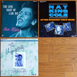 Billie Holiday ,Nat King Cole レーザーディスク　３枚