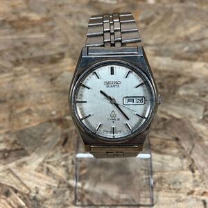 st1217/1円〜/SEIKO/セイコー/QUARTZ/クォーツ/腕時計/デイデイト/シルバー文字盤/現状不動/中古