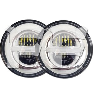 送料無料.. JEEP JK TJ LJ ジムニー ハマーH2 トヨタ DOT認定品 LED ヘッドライト 7インチ HI.Low切替式.DRL.ウインカー 2個 MS-1079D 新品