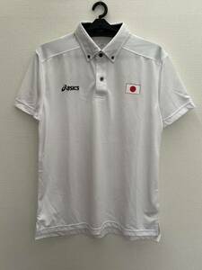 アシックス / asics 日本代表 ポロシャツ 半袖 オリンピック 支給品 Oサイズ （240322）