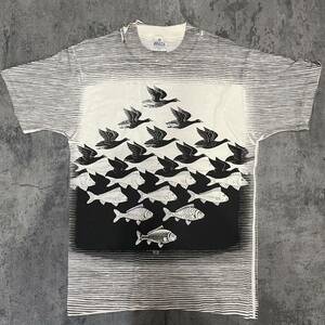 未使用　スペシャル 90s アンダジア M.C.Escher エッシャー USA製 ビンテージ　エッシャー tシャツ M アート アメリカ製 supreme