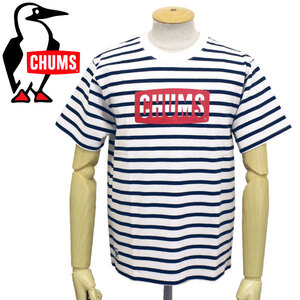 CHUMS (チャムス) CH01-1324 CHUMS Logo T-Shirt チャムスロゴTシャツ CMS022 W011White/Navy L