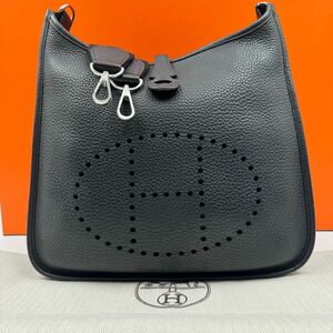 【超極美品】HERMES エルメス エヴリン3 29 PM トリヨンクレマンス ショルダーバッグ シルバー金具 ブラック レザー バック 刻印有り