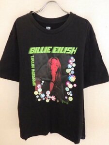 z5732Billie Eilish★ビリーアイリッシュ★プリントＴシャツ★ＵＮＩＱＬＯ★サイズＸＬ★レア★送料格安