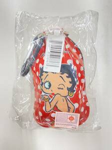 未開封 新品 未使用 ベティーちゃん　ベティブープ Betty Boop　携帯消毒液キーホルダー　ドット　赤　③