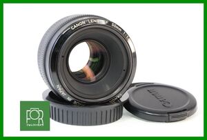 【同梱歓迎】【動作保証・点検済】良品■希少初期型■キヤノン Canon EF 50mm F1.8 1111792■距離計窓つき■GGG236