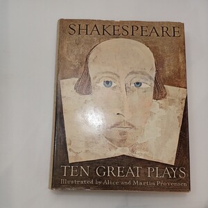 zaa-mb16♪「TEN GREAT PLAYS」Shakespeare（シェイクスピア）Alice & Martin Provensen（プロヴェンセン夫妻）GOLDEN PRESS 1962年 502p