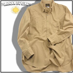 新品 SUNNY SPORTS 日本製 【拘りのワークシャツ】 ORGANIC 40S WORK SHIRTS 長袖シャツ L ★342368 サニースポーツ アメカジ