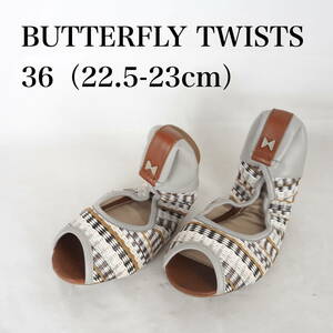 MK2985*BUTTERFLY TWISTS*バタフライツイスト*レディースバレエシューズ*36（22.5-23cm）*グレー系