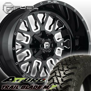 FUEL D611 Stroke ハマー H2 H1 HUMMER 新品 20インチマッドタイヤホイールセット ATTURO TRAIL BLADE MT 35x12.50R20 37x13.50R20