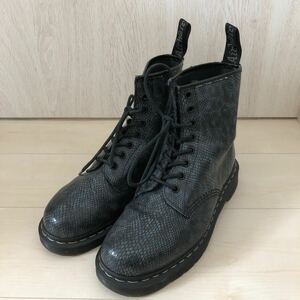 (k) Dr.martens ドクターマーチン 8ホール ブーツ パイソン柄 UK7 26cm 