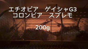 コロンビア　スプレモ　エチオピア　ゲイシャG3 各種100g 自家焙煎珈琲豆