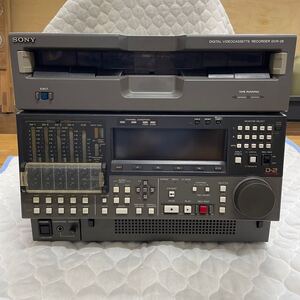 希少 レア 通電品 SONY DIGITAL VIDEOCASSETTE RECORDER デジタルビデオカセットレコーダー DVR-28 D2 VTR 映像制作 引取のみ km888