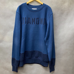 送料無料【M】Diamond Supply Co. 正規品 トレーナー crewneck ダイヤモンドサプライ ピスタグ付き ツートーンカラー