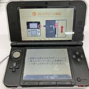 G416-K44-6838◎ Nintendo 任天堂 3DS LL ブルー×ブラック ゲーム SPR-001 通電確認済み