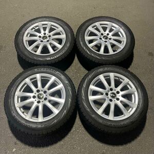 【5487] 215/60R17 4本セット冬タイヤYOKOHAMA ICE GUARD IG70 バリ山【2021年】アルミンホイール 17x7J PCD114.3/5H