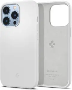 iPhone13Proケース シリコン 衝撃吸収 マット感 4重構造(ホワイト)