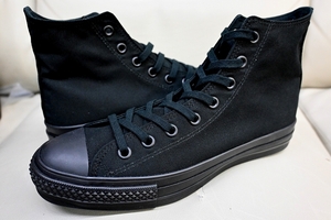 新品未使用 Converse コンバース ALL STAR J HI オールスター JAPAN HI CANVAS 日本製 BLACKMONOCHROME 黒 ブラック US9 27.5センチ