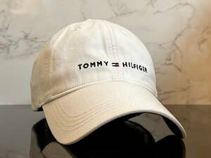 【未使用品】579KB★TOMMY HILFIGERトミー・ヒルフィガ－ チノキャップ 帽子CAP 上品で高級感のあるホワイトのコットン素材《FREEサイズ》