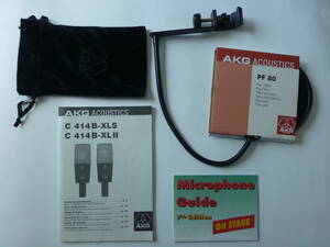 AKG 414用ＰOP フィルター PF80　　 布ケース　　他