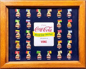 ★コカ・コーラ★Coca-Cola★Ｗorld Cup 94 Pins!★サッカー★記念バッジ★ピンバッジ★２４個★EXCLUSIVELY AT VONS★