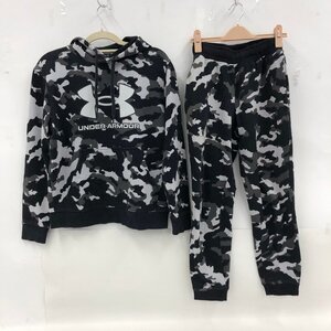 UNDER ARMOUR　アンダーアーマー　セットアップ　グレー系×ブラック系　迷彩　サイズ165【DAAR3049】