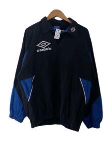 UMBRO◆ジャージ/L/コットン/NVY/90S/ドリルトップ/ユーズド