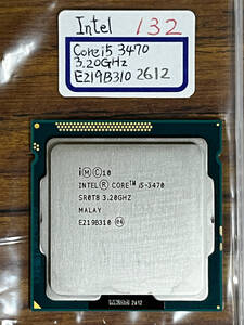 CPU Intel Core i5 3470 3.20GHz E219B310-2612 動作チェック済 ジャンク No.132