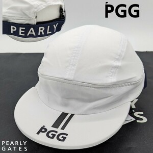 ★新品正規品 PEARLYGATES/PGG 2WAYキャップUNISEX　ファスナーでキャップとして バイザーとして夏にピッタリな素材使用！！