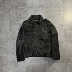 2000s Neil Barret short leather blouson