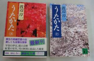 ★【文庫】うたかた（上・下）２冊◆ 渡辺淳一 ◆ 講談社文庫 ◆ 男女のエロスの旅