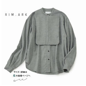 美品★素敵341★RIM.ARKリムアーク★Fsize/9号★ブラウスC020