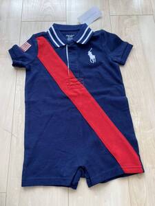 ☆新品☆キッズRALPH LAUREN ☆ポロラルフローレン ☆ビッグポニーポロシャツ紺赤☆白色☆サイズ９M（７５cm）☆